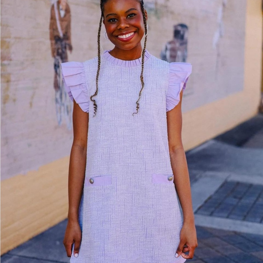 NWT JODIFL Lavender Ruffle Dress